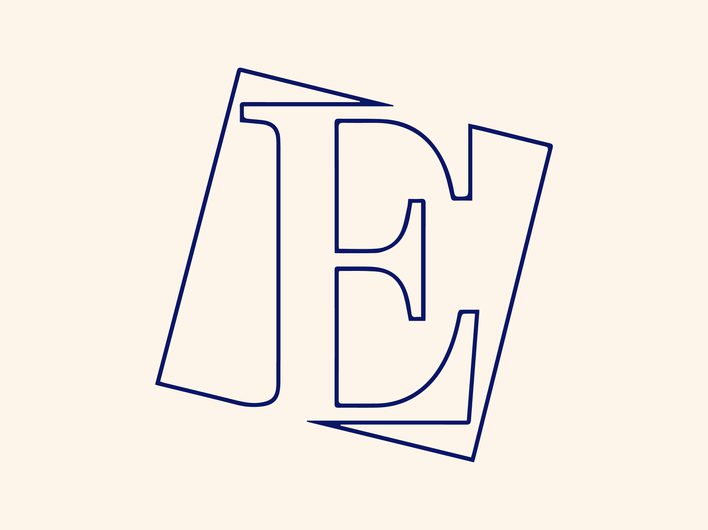 E logo